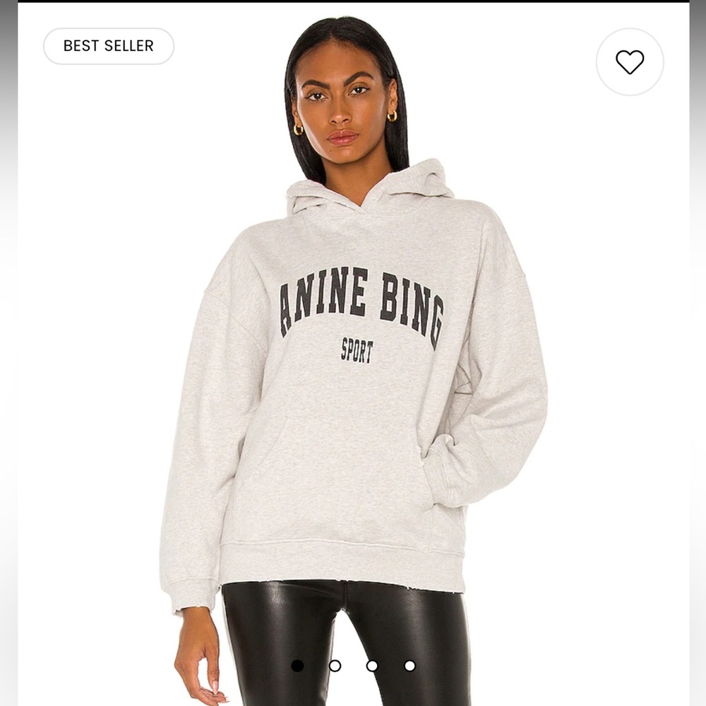 Anine bing sport grey hoodie